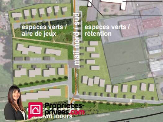 Terrain constructible viabilisé à vendre 58 000 € 635 m² de terrain Mably 42300