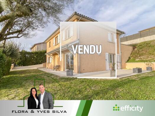 Maison de ville à vendre 389 900 € 5 pièces 4 chambres 118 m² 1 120 m² de terrain Chasse-sur-Rhône 38670