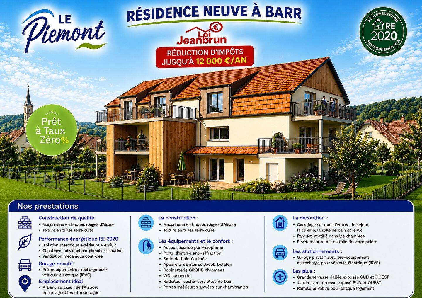 Appartement 4 pièces 79 m² · à Barr · 79,2 m² · 286 000 €