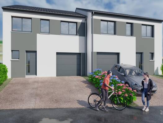 Terrain avec maison neuve à vendre 286 000 € 5 pièces 3 chambres 116 m² Lesménils 54700