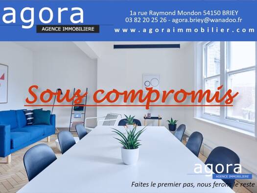 Maison de plain-pied à vendre 249 000 € 5 pièces 3 chambres 98,2 m² 853 m² de terrain Val de Briey 54790