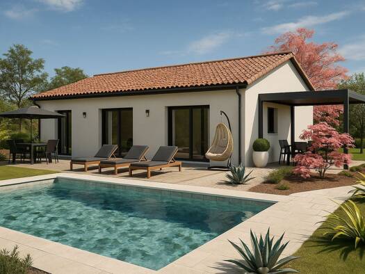 Terrain avec maison neuve à vendre 317 250 € 4 pièces 3 chambres 85 m² 620 m² de terrain Communay 69360