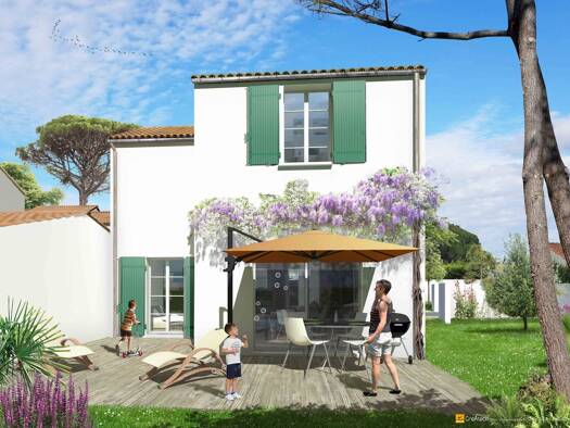 Villa à vendre - neuf 369 000 € 4 pièces 3 chambres 70 m² dès le 30/06/2026 La Brée-les-Bains 17840