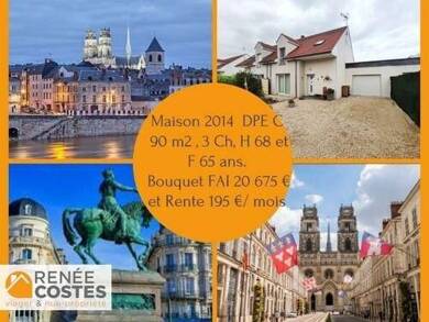 Maison en viager occupé Bouquet 20 675 € 4 pièces 3 chambres 94 m² 276 m² de terrain Le Grand Clos Montargis 45200