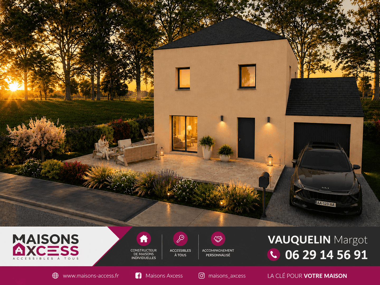Maison 3 chambres avec garage