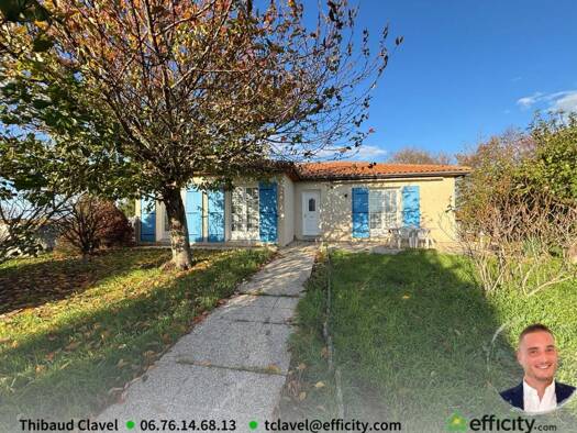 Maison à vendre 245 000 € 5 pièces 4 chambres 124 m² 5 556 m² de terrain Chassors 16200