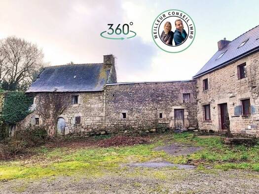 Château à vendre 330 000 € 4 pièces 3 chambres 117 m² 15 634 m² de terrain Treleau-Four à Chaux Pontivy 56300