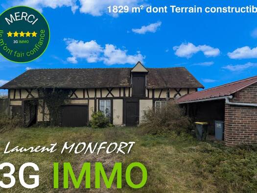 Ferme à vendre 99 500 € 4 pièces 3 chambres 92 m² 1 829 m² de terrain Magny-en-Vexin 95420