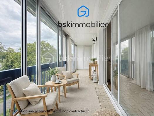 Appartement à vendre 250 000 € 4 pièces 2 chambres 80 m² Étage 2/3 Nord et Ouest Triel-sur-Seine 78510