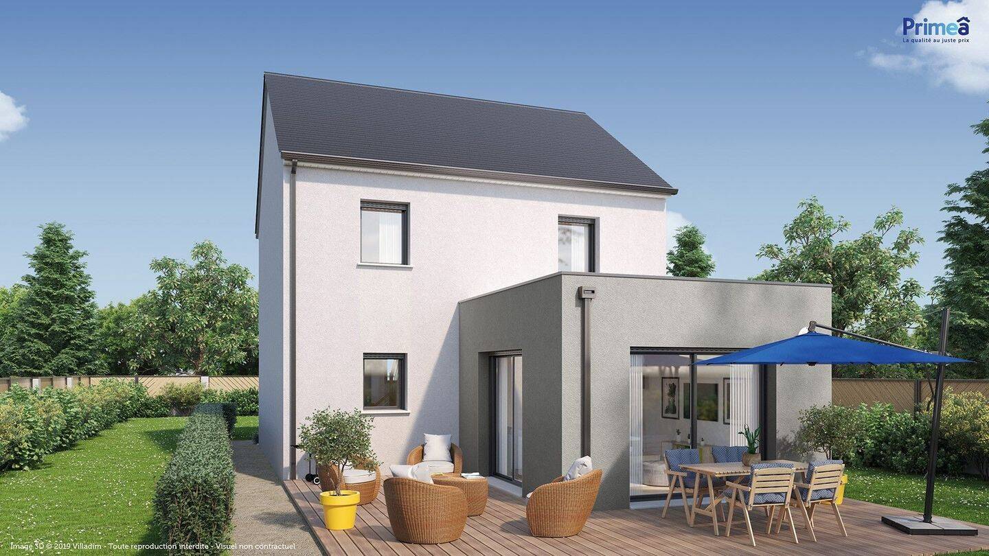 Terrain+Maison à Cravant-les-Côteaux 4 chambres