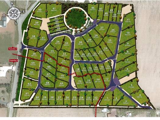 Terrain constructible viabilisé à vendre 67 300 € 730 m² de terrain Vouneuil-sous-Biard 86580