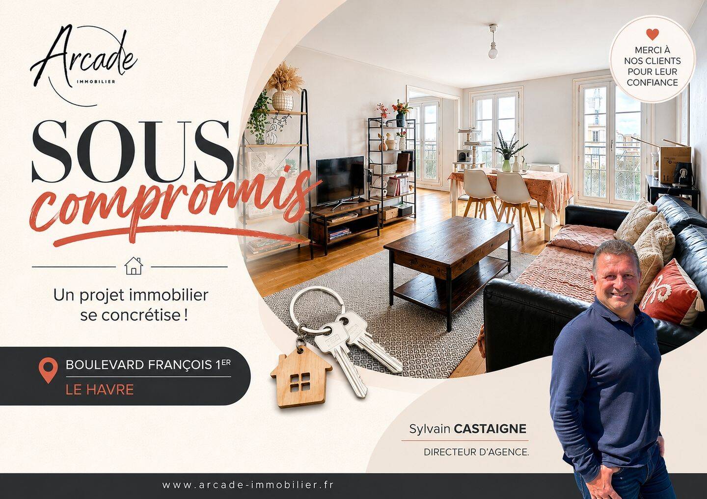 Appartement 3 pièces 66 m² · à Le Havre · 66 m² · 174 400 €