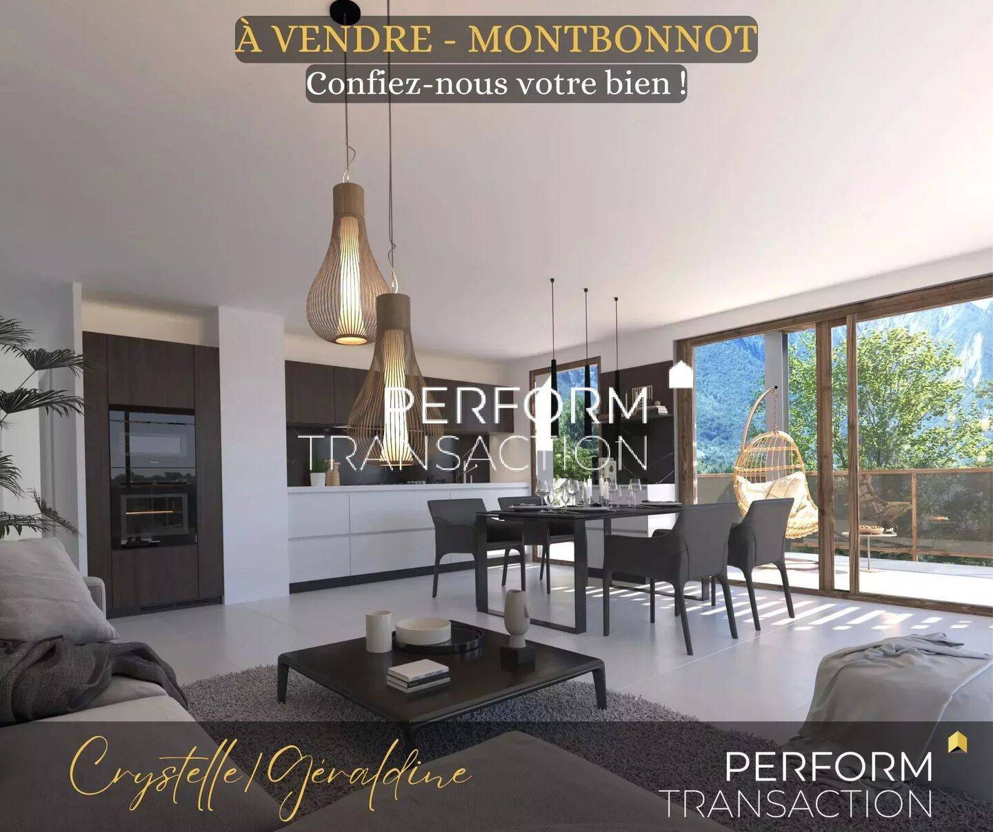 Appartement 3 pièces 63 m² · à Montbonnot-Saint-Martin · 63,2 m² · 330 000 €