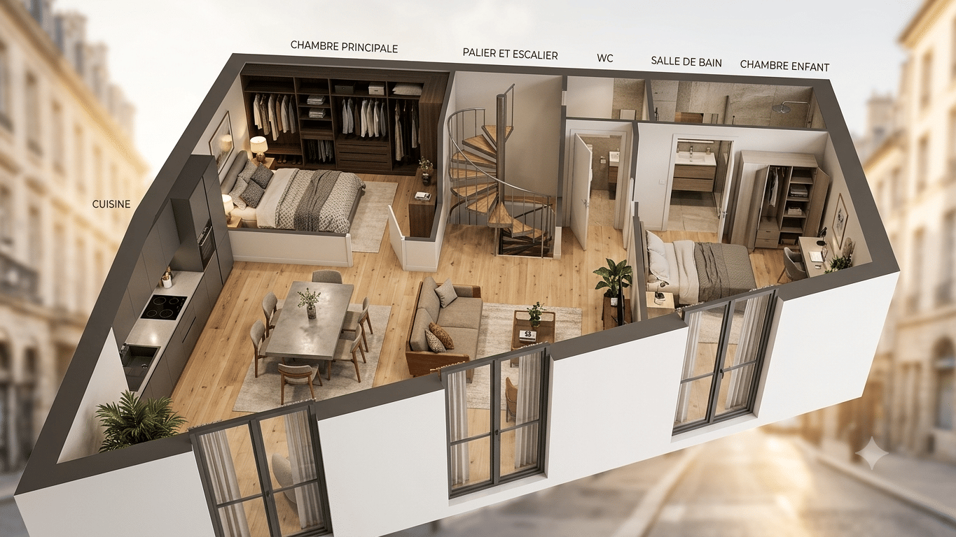 Appartement 3 pièces 45 m² · à Niort · 45 m² · 775 €
