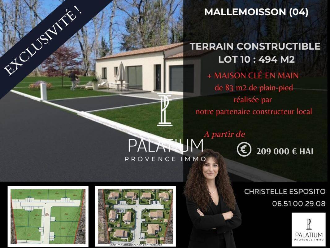 Terrain de 494 m² à Mallemoisson - photo 2
