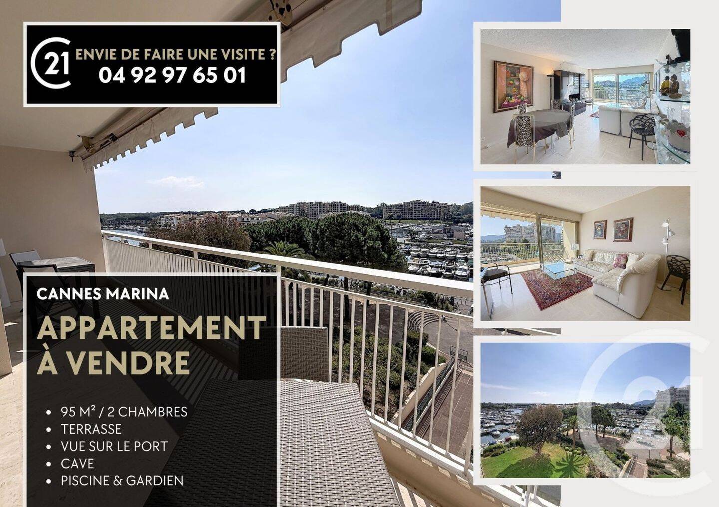 Appartement 4 pièces 100 m² · à Mandelieu-la-Napoule · 99,6 m² · 590 000 €