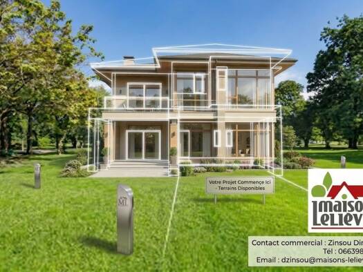 Terrain constructible viabilisé à vendre 87 900 € 705 m² de terrain Chaumont-en-Vexin 60240