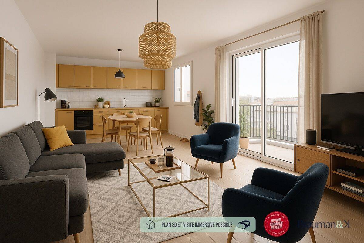 Appartement 3 pièces 59 m² · à Tours · 59 m² · 233 000 €