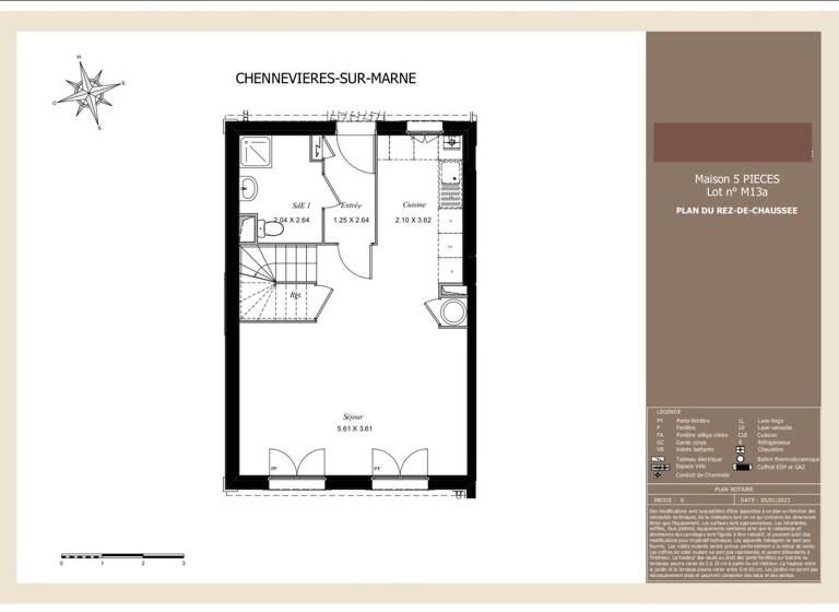 Maison à vendre - neuf 406 900 € 5 pièces 4 chambres 114,1 m² 65 m² de terrain Chennevières-sur-Marne 94430