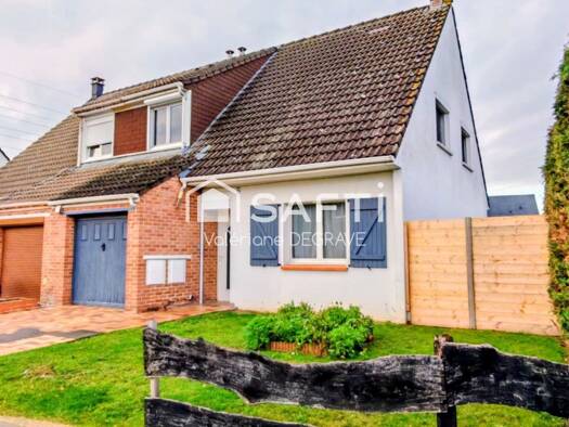 Maison à vendre 169 000 € 4 pièces 3 chambres 91 m² 332 m² de terrain Quinzy ZAC Ballon Beuvry 62660