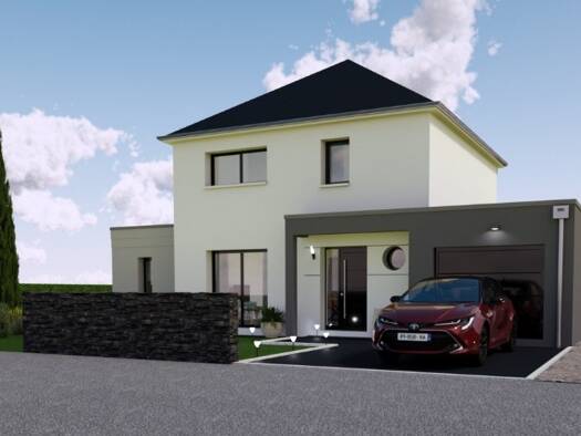 Terrain avec maison neuve à vendre 249 800 € 5 pièces 4 chambres 115 m² 550 m² de terrain Descartes 37160