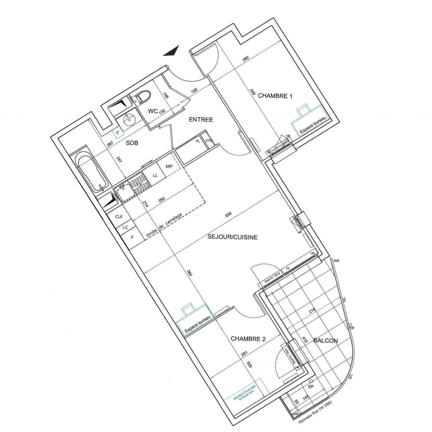 Appartement 3 pièces 64 m² · à Bezons · 64 m² · 290 700 €