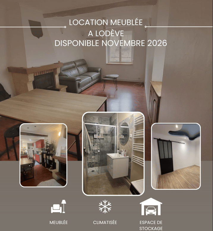 Maison 4 pièces 70 m² · à Lodève · 70 m² · 795 €