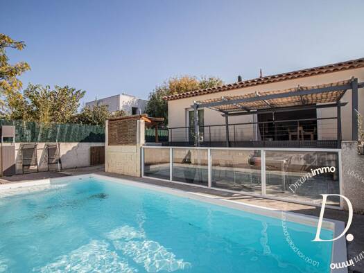 Maison de plain-pied à vendre 480 000 € 5 pièces 4 chambres 116 m² 418 m² de terrain Peripherie Villeneuve-lès-Maguelone 34750