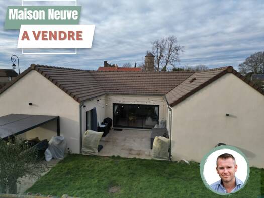Maison de plain-pied à vendre 351 750 € 6 pièces 4 chambres 115 m² 778 m² de terrain La Couture-Boussey 27750