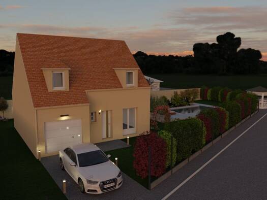 Terrain avec maison neuve à vendre 295 000 € 5 pièces 3 chambres 105 m² 570 m² de terrain Angicourt 60940