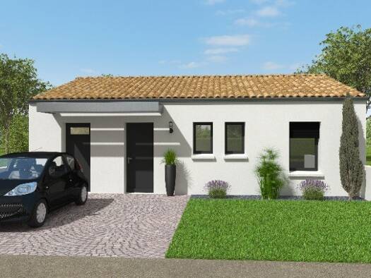 Terrain avec maison neuve à vendre 149 220 € 3 pièces 2 chambres 60 m² 272 m² de terrain Sud Surgères 17700