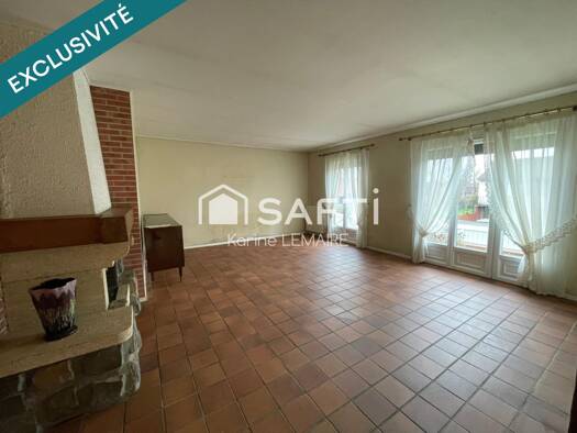 Maison de plain-pied à vendre 132 500 € 4 pièces 3 chambres 81 m² Fache de la Chapelle-ZAC d'Aymeries Aulnoye-Aymeries 59620