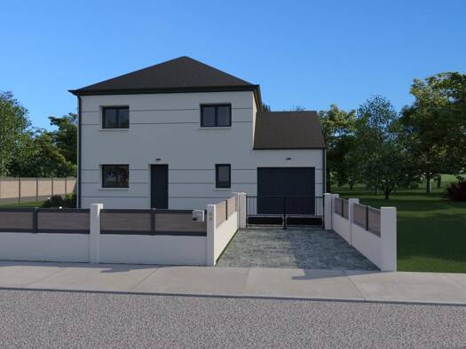 Terrain avec maison neuve à vendre 221 610 € 1 pièce 1 chambre 90 m² 509 m² de terrain Moult 14370