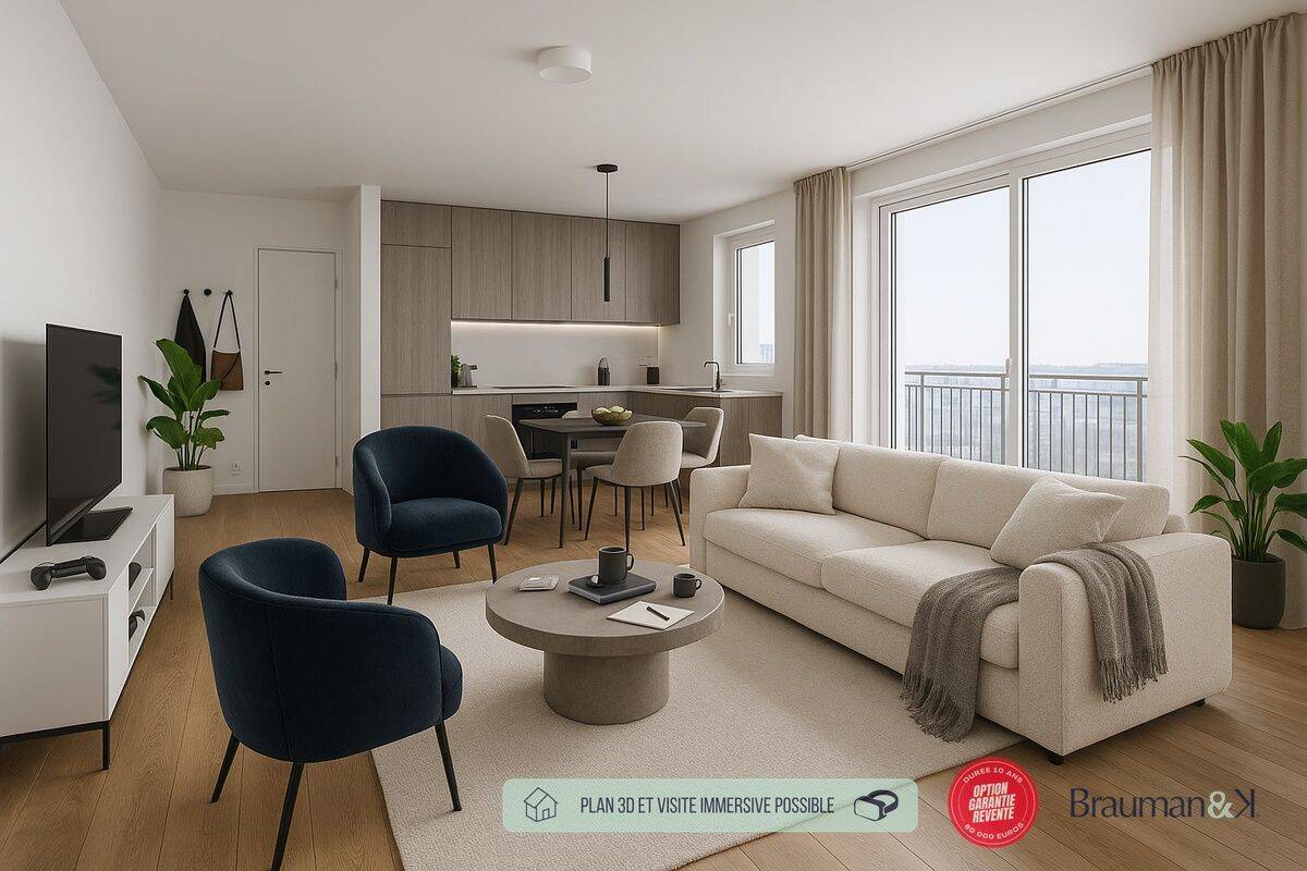Appartement 3 pièces 61 m² · à Saint-Nazaire · 61 m² · 332 000 €