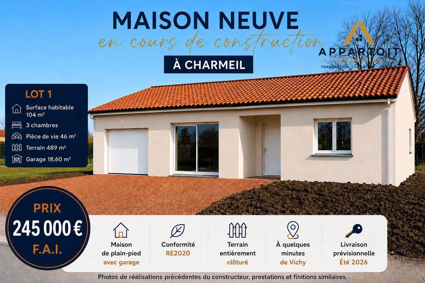 Maison 4 pièces 103 m² · à Vichy · 103 m² · 245 000 €