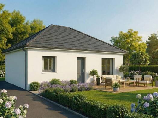 Terrain avec maison neuve à vendre 124 500 € 3 pièces 2 chambres 72 m² 1 002 m² de terrain Conteville 76390