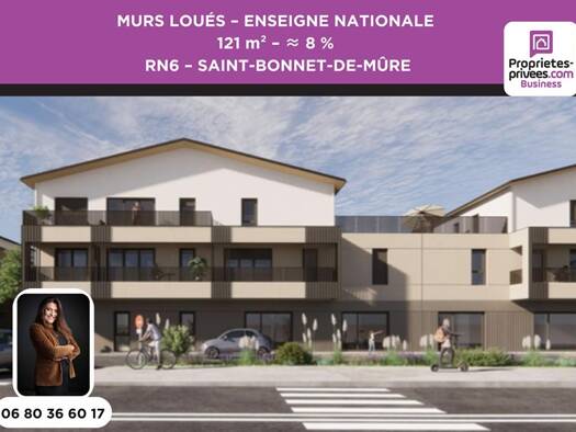 Local commercial à vendre 352 560 € 121 m² de surface de vente Les Hauts de Saint Bonnet Saint-Bonnet-de-Mure 69720
