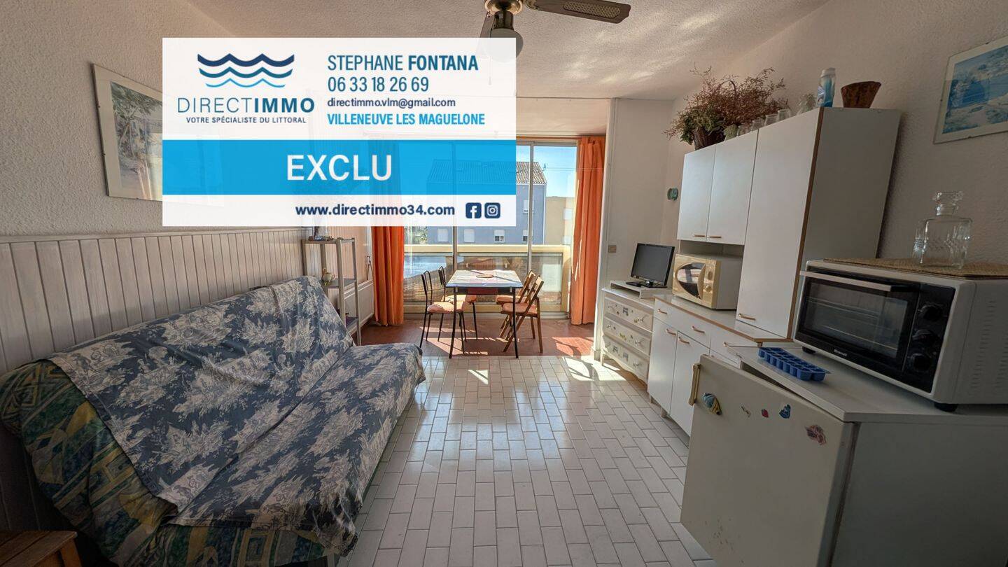Appartement 1 pièce 23 m² · à Palavas-les-Flots · 23 m² · 99 000 €