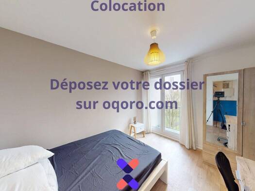 Appartement à louer 410 € 5 pièces 4 chambres 96,9 m² 4ème étage Bellevue Brest 29200