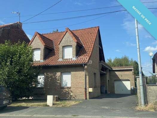 Maison à vendre 240 000 € 7 pièces 5 chambres 160 m² 1 580 m² de terrain Nord Ouest Quiévrechain 59920