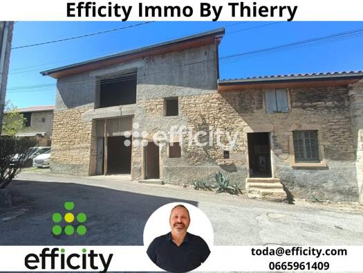 Maison de plain-pied à vendre 170 000 € 4 pièces 1 chambre 145 m² 463 m² de terrain Le Village-Côteaux de Chasse Nord L'Isle-d'Abeau 38080