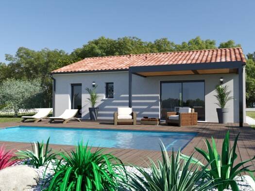 Terrain avec maison neuve à vendre 180 900 € 4 pièces 3 chambres 80 m² 1 470 m² de terrain Airoux 11320