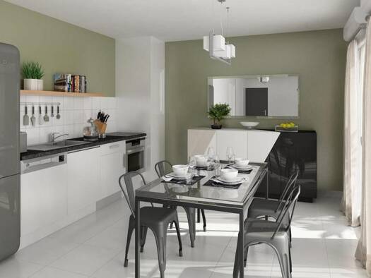 Appartement à vendre - neuf 259 000 € 3 pièces 2 chambres 55 m² Aubervilliers 93300