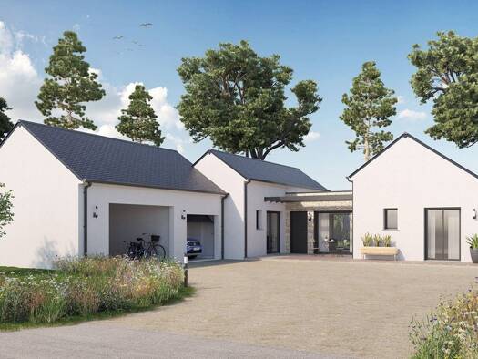 Terrain avec maison neuve à vendre 192 978 € 4 pièces 3 chambres 93 m² 1 355 m² de terrain Marcilly-sur-Vienne 37800