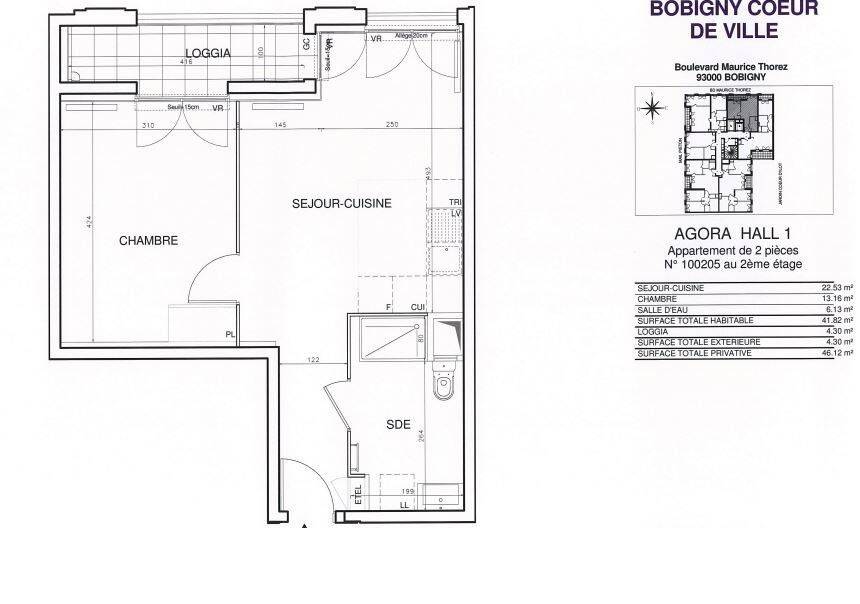 Appartement 2 pièces 41 m² · à Bobigny · 41 m² · 934 €