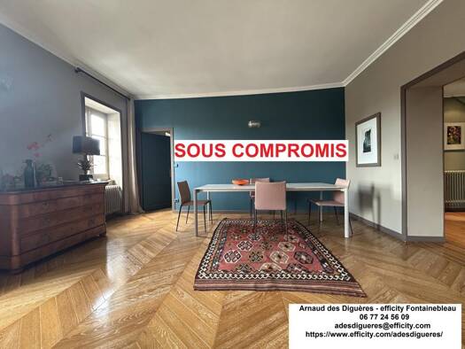 Appartement à vendre 549 000 € 5 pièces 3 chambres 130 m² Étage 3/3 Centre Ville Centre Fontainebleau 77300