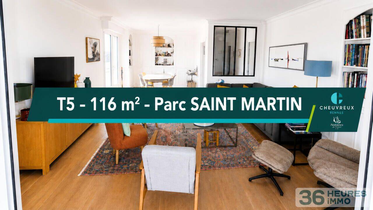 Appartement 5 pièces 116 m² · à Rennes · 116 m² · 544 960 €
