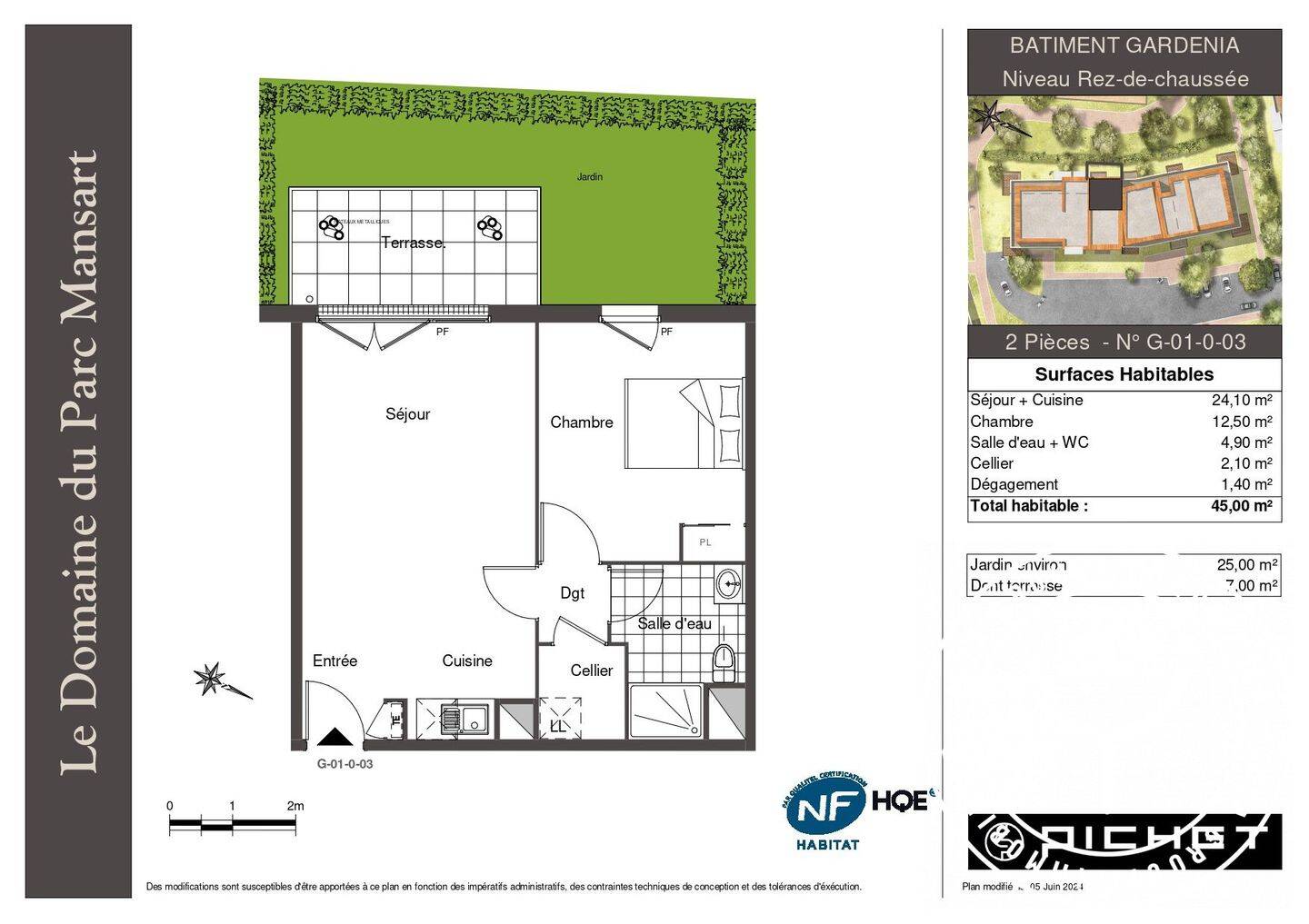 Appartement 2 pièces 45 m² · à Plaisir · 45 m² · 929 €/mois