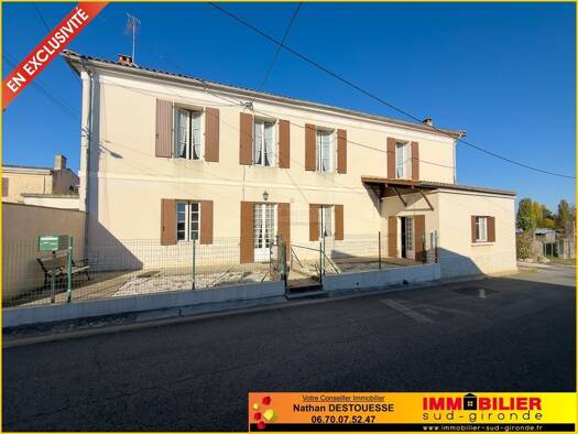 Maison à vendre 265 000 € 10 pièces 5 chambres 203 m² 579 m² de terrain Illats 33720