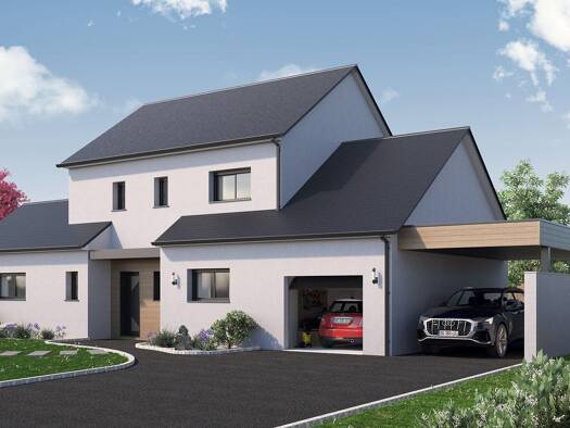 Terrain avec maison neuve à vendre 342 967 € 5 pièces 4 chambres 145 m² 481 m² de terrain Cormier-Miltiere-Husseau Montlouis-sur-Loire 37270